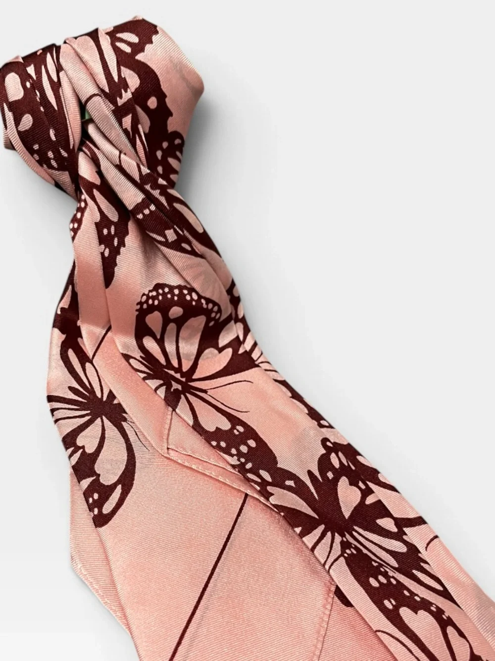 kate spade Pink and Maroon Butterfly Print Scarf